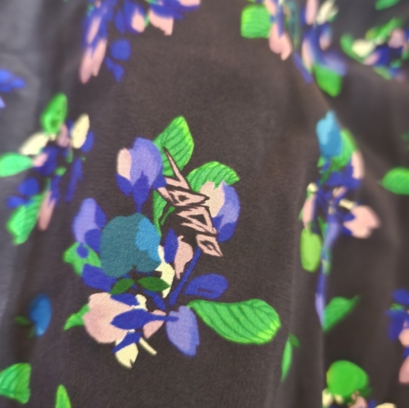 Zadig & Voltaire Rixe Bianca Silk Floral Print Dress 100% Silk $548 NWT - Picture 7 of 11